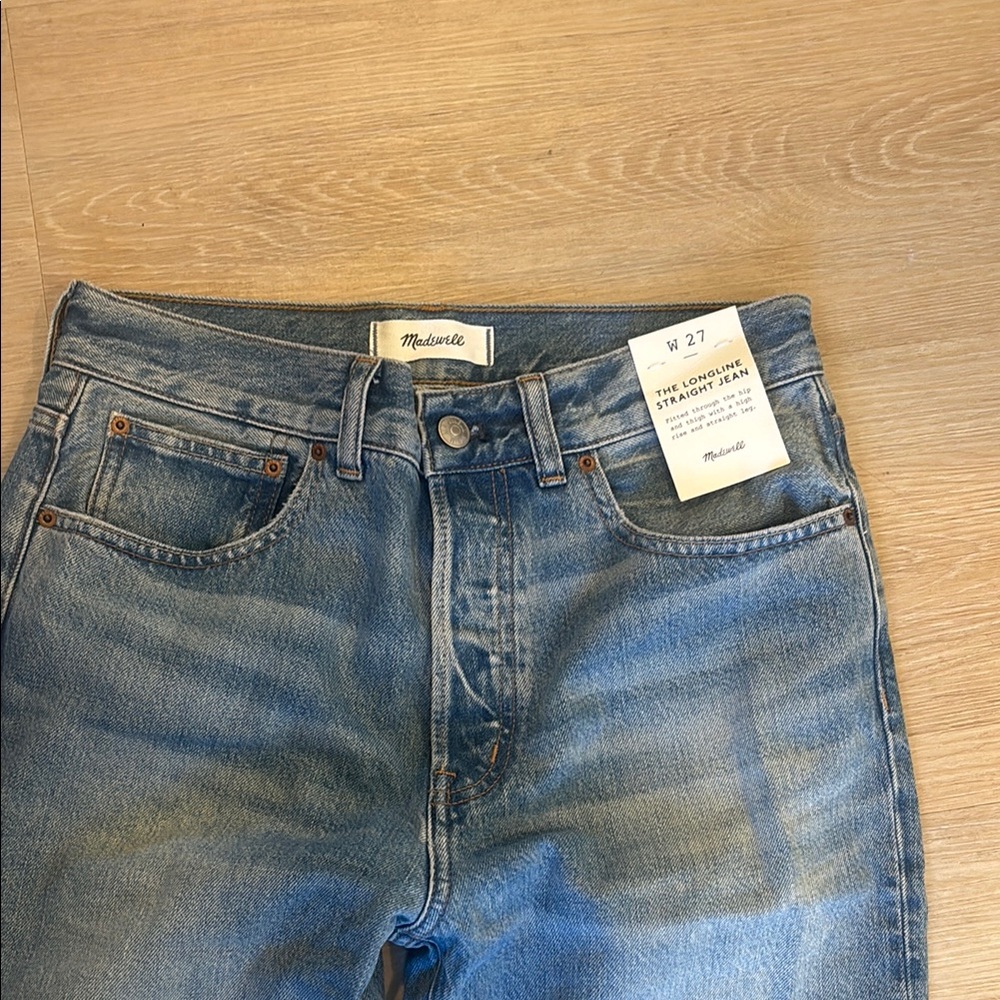 Madewell Longline Straight Jeans NWT - Picture 8 of 9